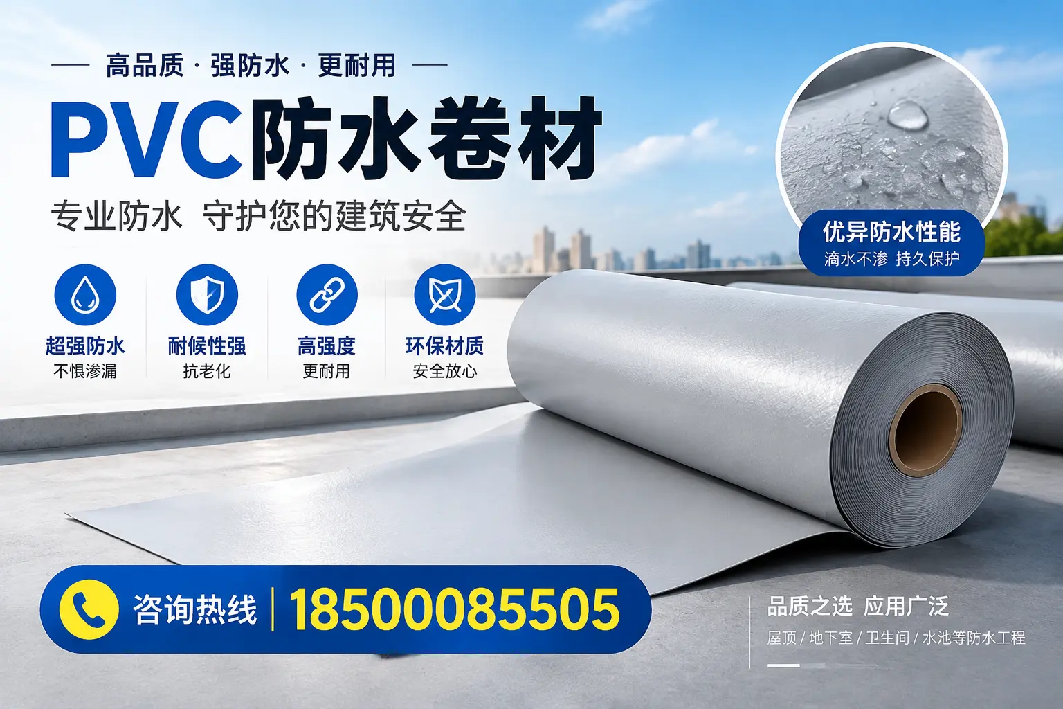 临夏地区pvc防水卷材的市场现状与发展趋势